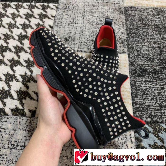 夏に良く似合うちょっと新品 2019春夏のトレンド新商品 クリスチャンルブタン Christian Louboutin スニーカー、靴 2色可選