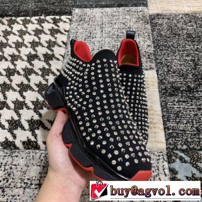 夏に良く似合うちょっと新品 2019春夏のトレンド新商品 クリスチャンルブタン Christian Louboutin スニーカー、靴 2色可選