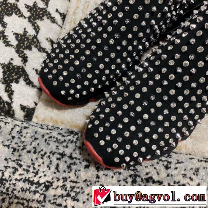 夏に良く似合うちょっと新品 2019春夏のトレンド新商品 クリスチャンルブタン Christian Louboutin スニーカー、靴 2色可選