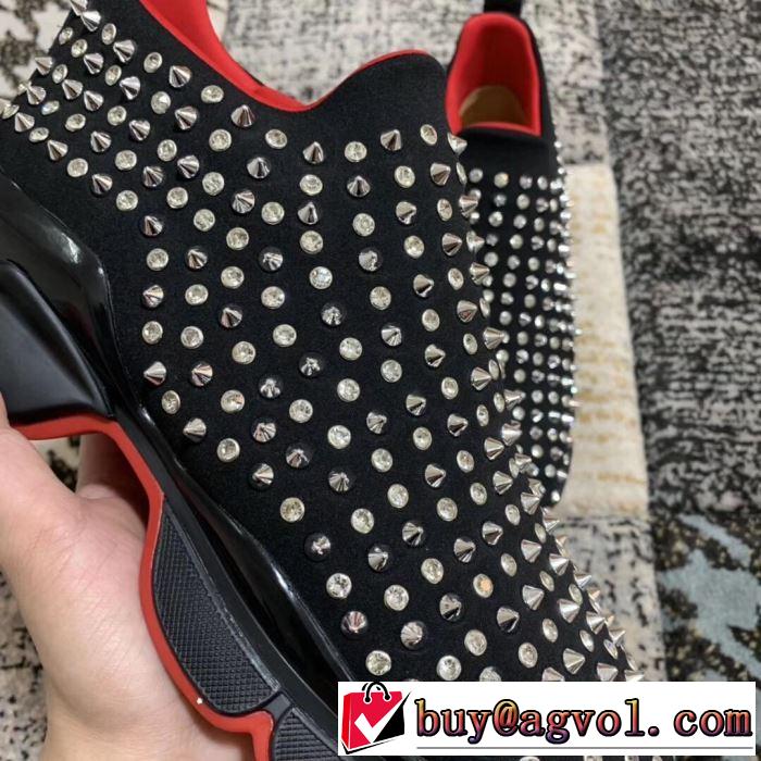夏に良く似合うちょっと新品 2019春夏のトレンド新商品 クリスチャンルブタン Christian Louboutin スニーカー、靴 2色可選