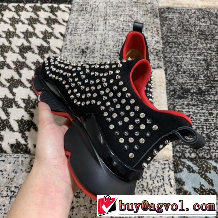 夏に良く似合うちょっと新品 2019春夏のトレンド新商品 クリスチャンルブタン Christian Louboutin スニーカー、靴 2色可選
