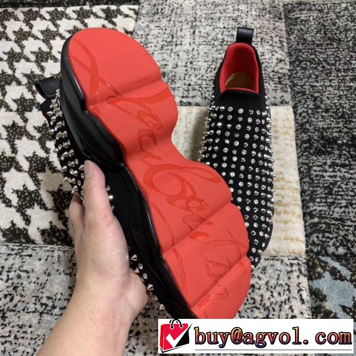 夏に良く似合うちょっと新品 2019春夏のトレンド新商品 クリスチャンルブタン Christian Louboutin スニーカー、靴 2色可選