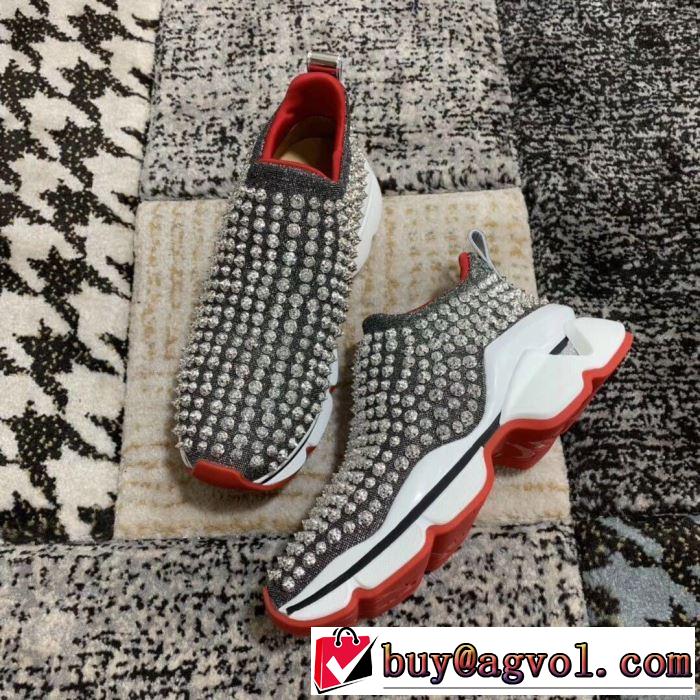 2色可選 ハイトップシューズ  2019春夏トレンドアイテム お洒落トレンド人気 クリスチャンルブタン Christian Louboutin