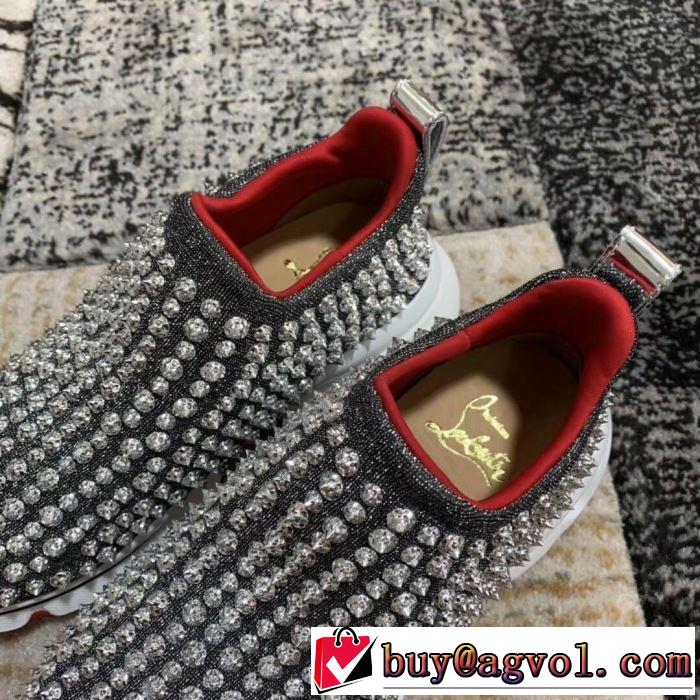 2色可選 ハイトップシューズ  2019春夏トレンドアイテム お洒落トレンド人気 クリスチャンルブタン Christian Louboutin
