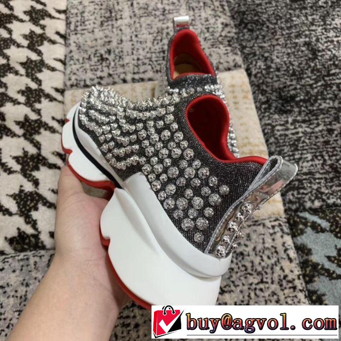 2色可選 ハイトップシューズ  2019春夏トレンドアイテム お洒落トレンド人気 クリスチャンルブタン Christian Louboutin