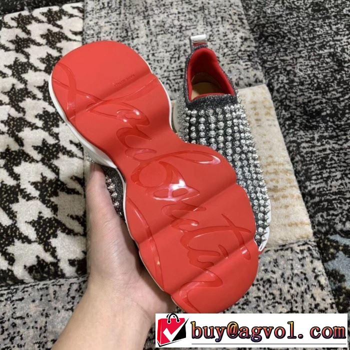 2色可選 ハイトップシューズ  2019春夏トレンドアイテム お洒落トレンド人気 クリスチャンルブタン Christian Louboutin