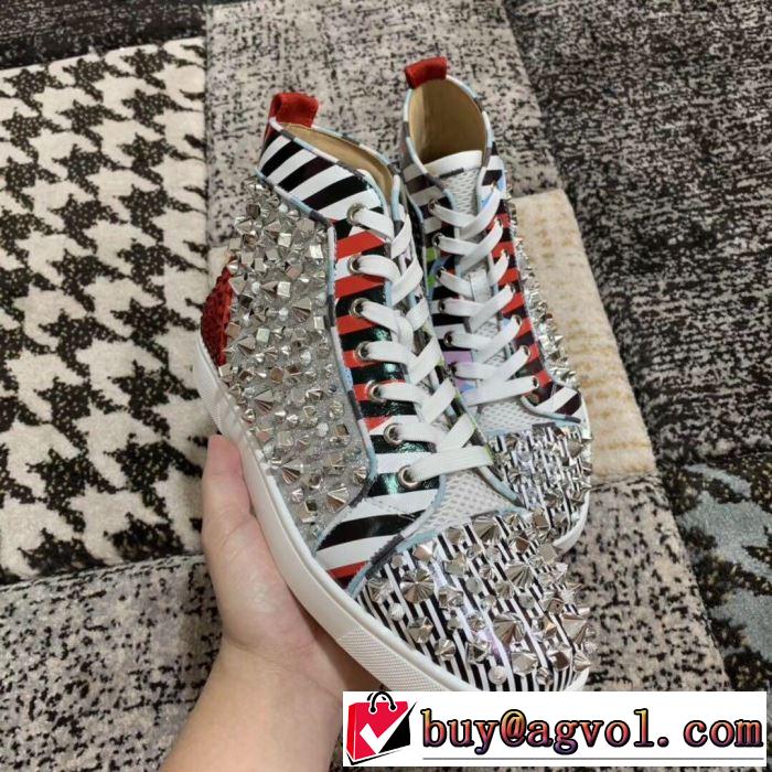 クリスチャンルブタン Christian Louboutin スニーカー、靴 2色可選 《2019年》今、注目のストリート 暑い季節も大活躍