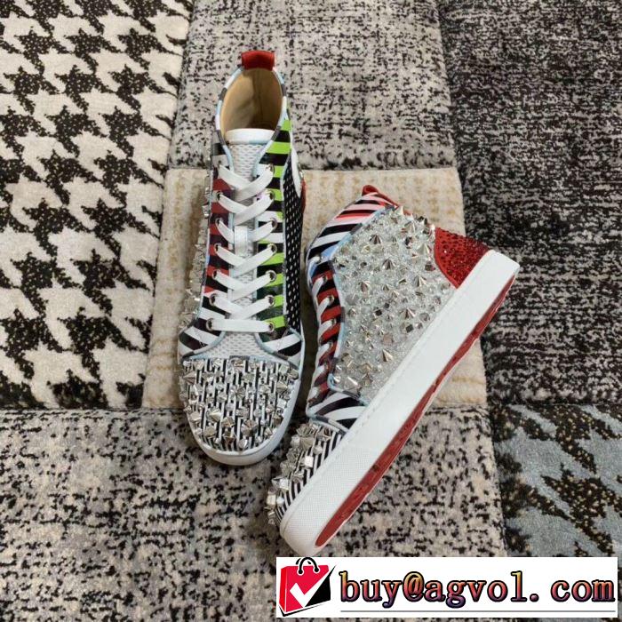 クリスチャンルブタン Christian Louboutin スニーカー、靴 2色可選 《2019年》今、注目のストリート 暑い季節も大活躍
