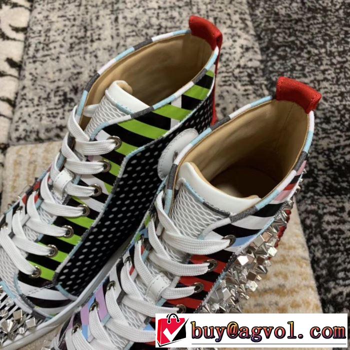 クリスチャンルブタン Christian Louboutin スニーカー、靴 2色可選 《2019年》今、注目のストリート 暑い季節も大活躍