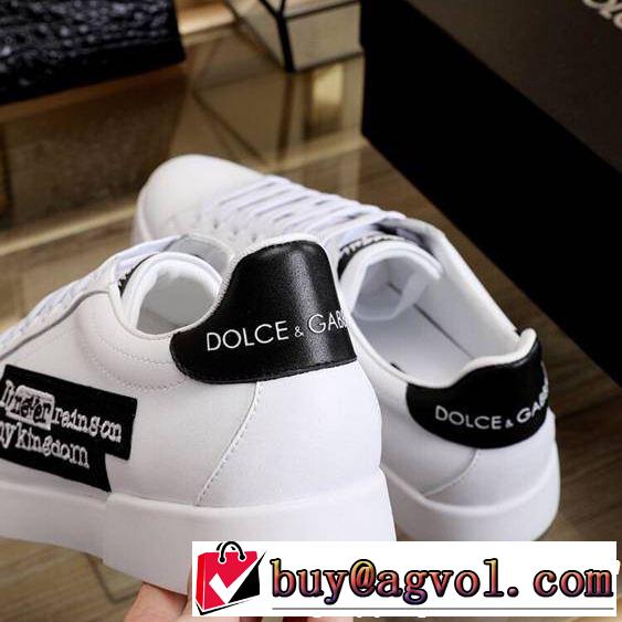 2019年最新ファッション 最新のトレンドブランド人気的 カジュアルシューズ Dolce&Gabbana ドルチェ＆ガッバーナ