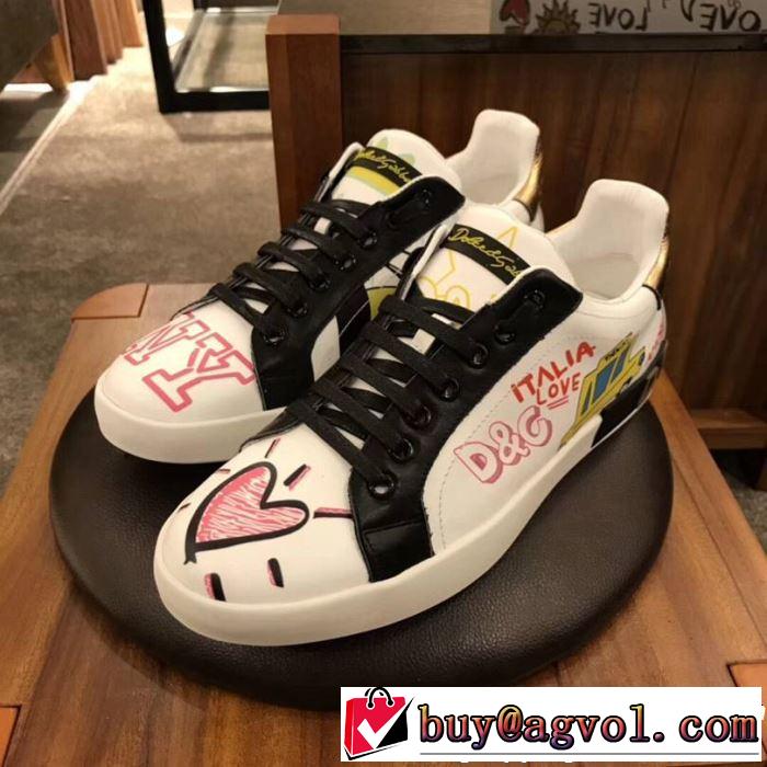2019春夏は人気定番 Dolce&Gabbana ドルチェ＆ガッバーナ カジュアルシューズ 人気ストリートブランド新品