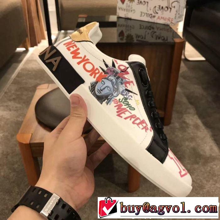 2019春夏は人気定番 Dolce&Gabbana ドルチェ＆ガッバーナ カジュアルシューズ 人気ストリートブランド新品