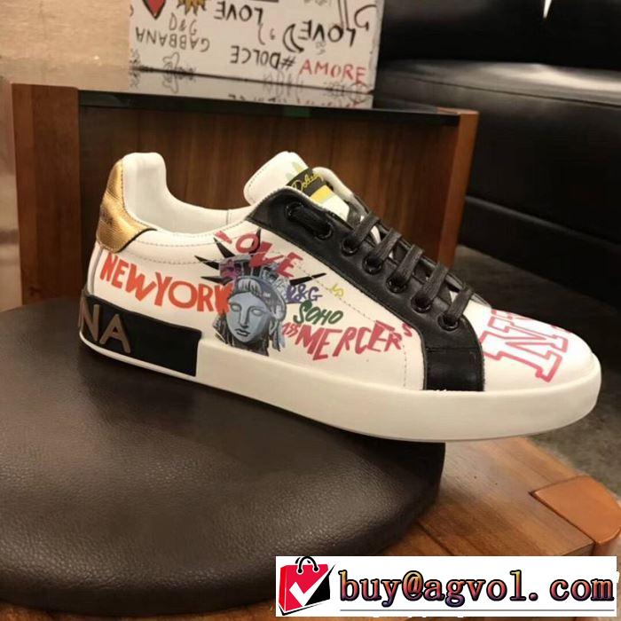 2019春夏は人気定番 Dolce&Gabbana ドルチェ＆ガッバーナ カジュアルシューズ 人気ストリートブランド新品