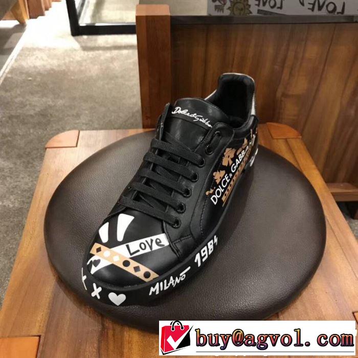 すっきりした印象に 《2019年》今、注目のストリート Dolce&Gabbana ドルチェ＆ガッバーナ カジュアルシューズ