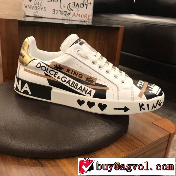 カジュアルシューズ Dolce&Gabbana ドルチェ＆ガッバーナ さわやか夏スタイル新品 2019春夏人気トレンドアイテム