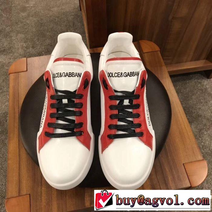 高級感が好評です 2019春夏のトレンド新商品 Dolce&Gabbana ドルチェ＆ガッバーナ カジュアルシューズ