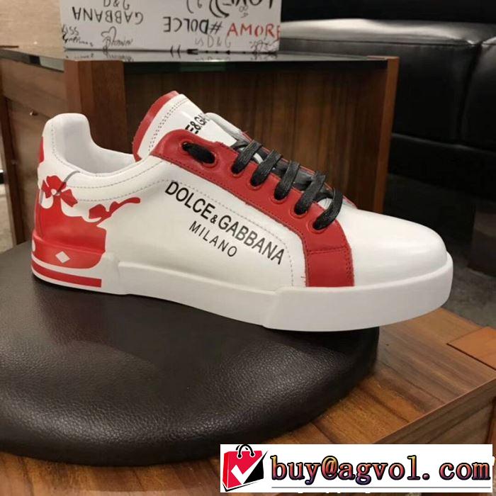 高級感が好評です 2019春夏のトレンド新商品 Dolce&Gabbana ドルチェ＆ガッバーナ カジュアルシューズ