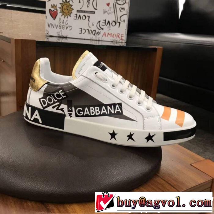 カジュアルシューズ 定番のスタイル春夏限定 2019年春夏流行ファッション Dolce&Gabbana ドルチェ＆ガッバーナ