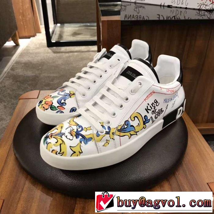 カジュアルシューズ 2019夏ファション新品  まずは定番！人気アイテム Dolce&Gabbana ドルチェ＆ガッバーナ