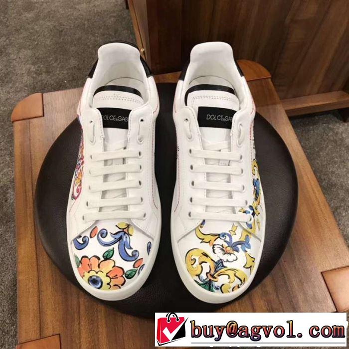 カジュアルシューズ 2019夏ファション新品  まずは定番！人気アイテム Dolce&Gabbana ドルチェ＆ガッバーナ
