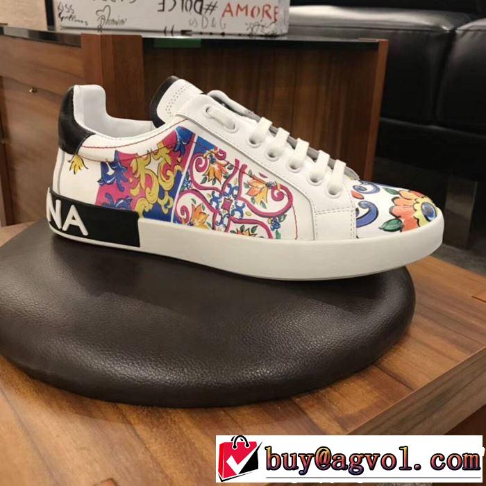 カジュアルシューズ 2019夏ファション新品  まずは定番！人気アイテム Dolce&Gabbana ドルチェ＆ガッバーナ