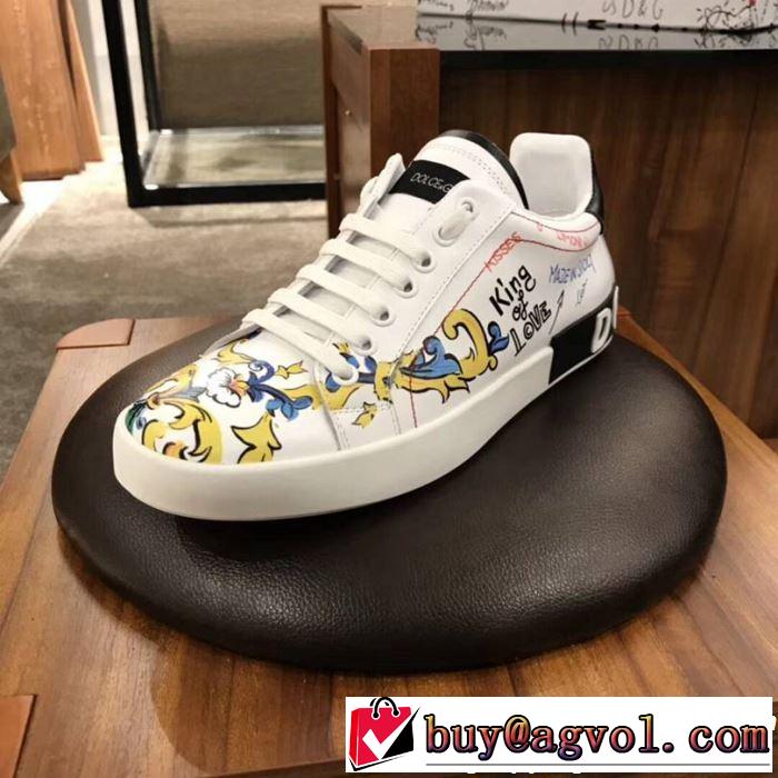 カジュアルシューズ 2019夏ファション新品  まずは定番！人気アイテム Dolce&Gabbana ドルチェ＆ガッバーナ