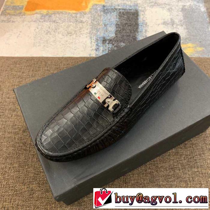 今年春夏ファション流行り ドルチェ＆ガッバーナ Dolce&Gabbana 革靴 2色可選 【2019春夏】最新コレクション