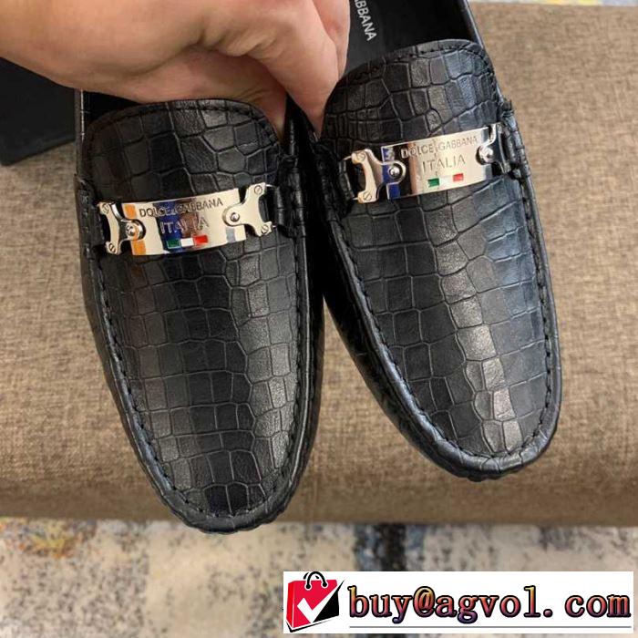 今年春夏ファション流行り ドルチェ＆ガッバーナ Dolce&Gabbana 革靴 2色可選 【2019春夏】最新コレクション