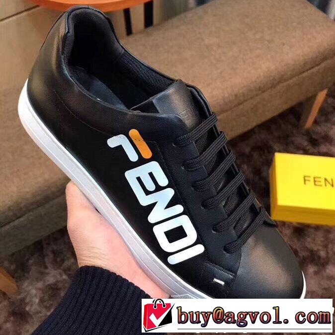 2019春夏トレンドアイテム 今年春夏ファション流行り FENDI フェンディ 2色可選 カジュアルシューズ