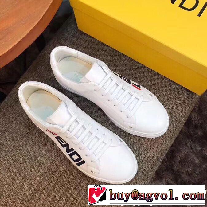 2019春夏トレンドアイテム 今年春夏ファション流行り FENDI フェンディ 2色可選 カジュアルシューズ
