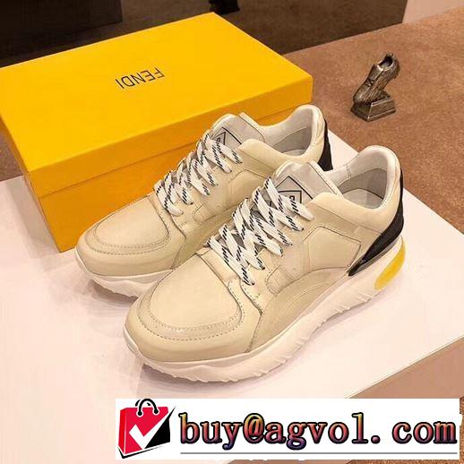 春夏の流行り2019新品 おしゃれデザインも大人気 FENDI フェンディ カジュアルシューズ 2色可選