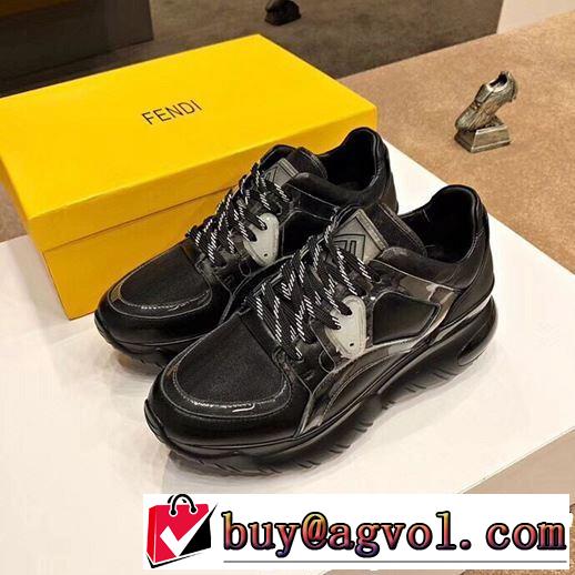 春夏の流行り2019新品 おしゃれデザインも大人気 FENDI フェンディ カジュアルシューズ 2色可選