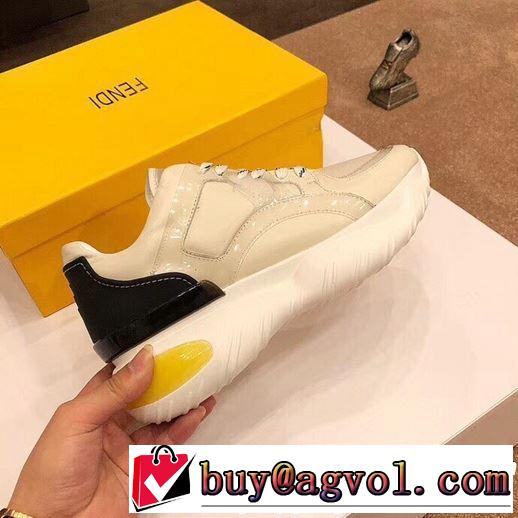 春夏の流行り2019新品 おしゃれデザインも大人気 FENDI フェンディ カジュアルシューズ 2色可選