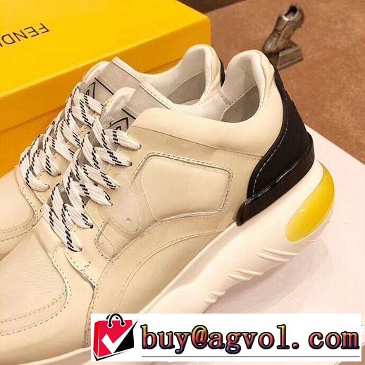春夏の流行り2019新品 おしゃれデザインも大人気 FENDI フェンディ カジュアルシューズ 2色可選