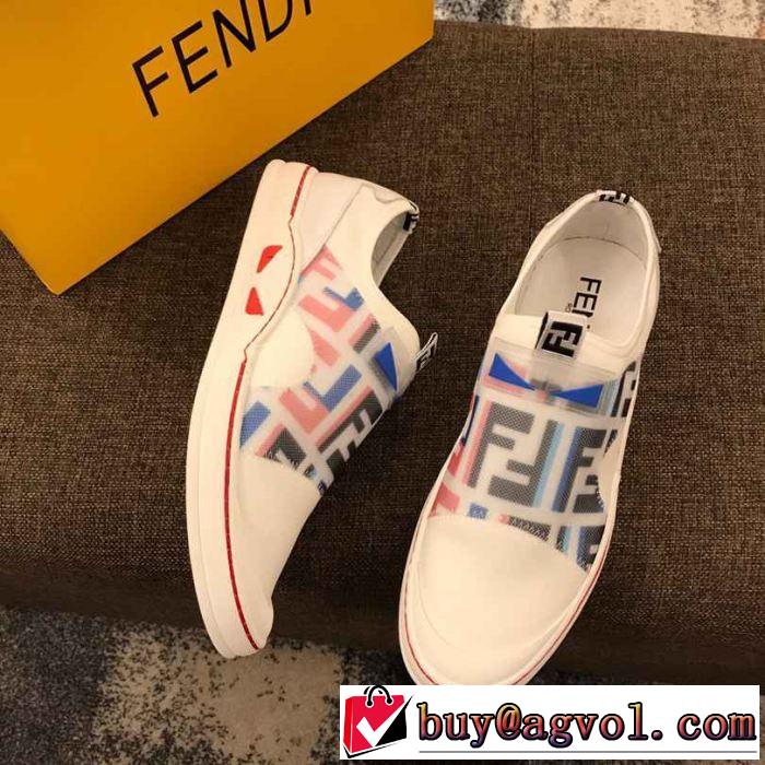 人気夏ファションおすすめ 2019春夏のトレンド新商品 フェンディ FENDI ランニングシューズ 2色可選