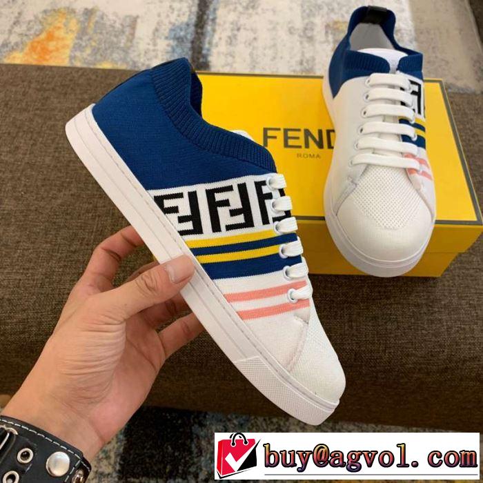 今季は特に注目ファション 2019春夏人気トレンドアイテム フェンディ FENDI カジュアルシューズ 2色可選