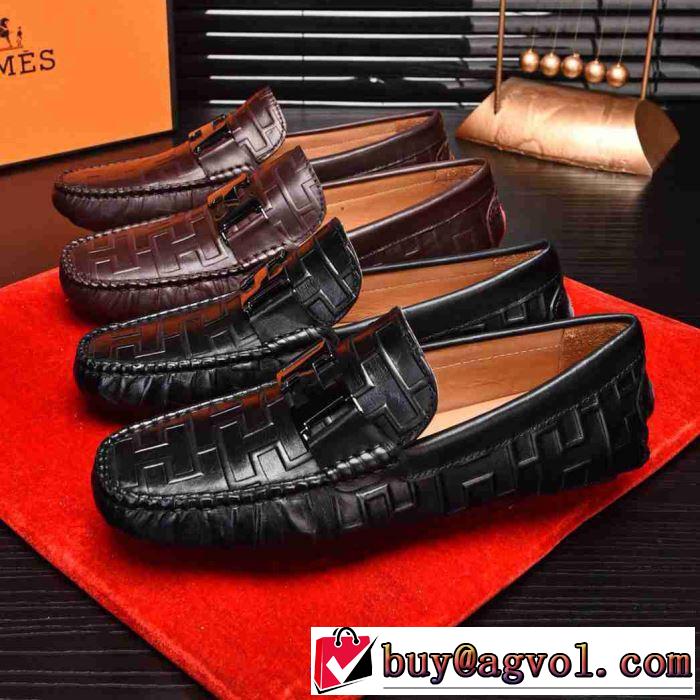 高級感をプラス2019新作HERMES Paris loafer ビジネスシューズ おすすめ パリローファー流行り 30代おしゃれ 男性靴