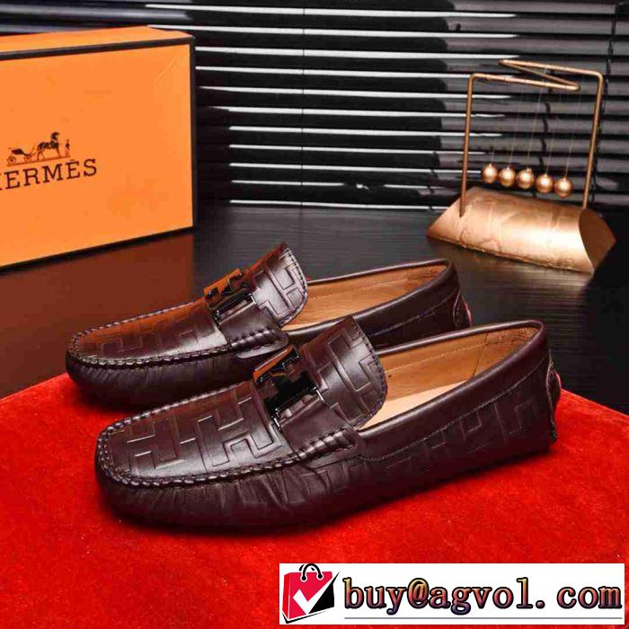 高級感をプラス2019新作HERMES Paris loafer ビジネスシューズ おすすめ パリローファー流行り 30代おしゃれ 男性靴