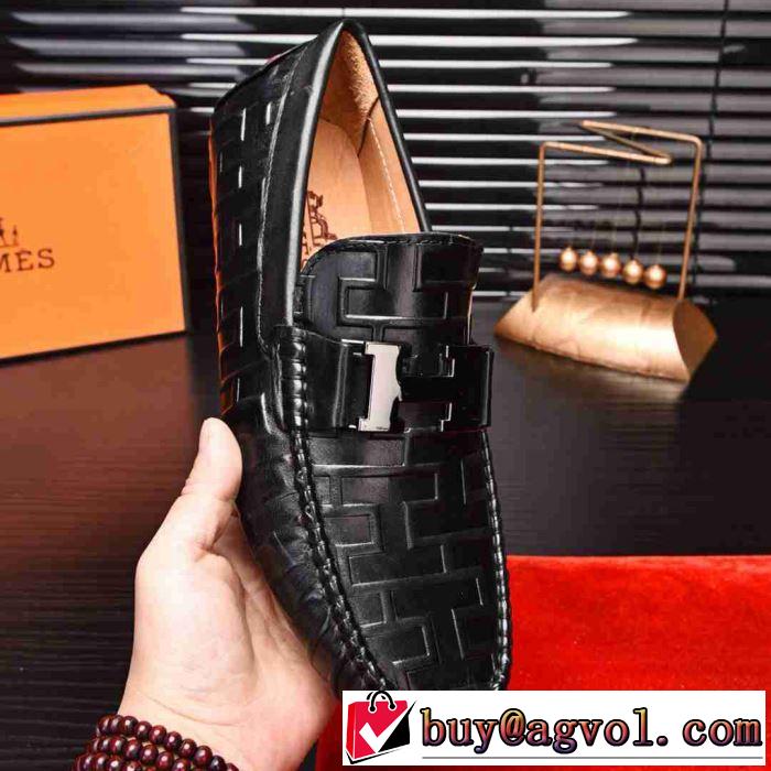 高級感をプラス2019新作HERMES Paris loafer ビジネスシューズ おすすめ パリローファー流行り 30代おしゃれ 男性靴