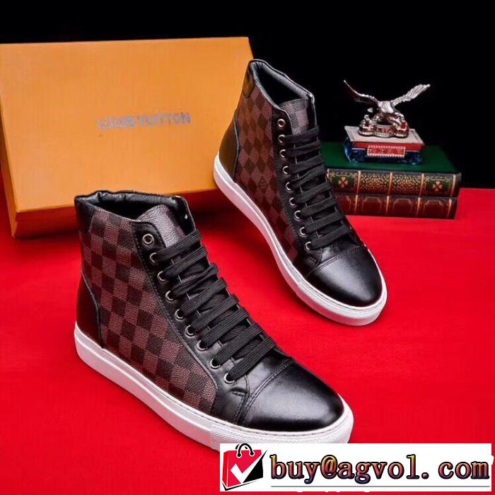 キレイめ感が強い LOUIS VUITTON ルイ ヴィトン ハイトップシューズ 《2019年》今、注目のストリート 3色可選