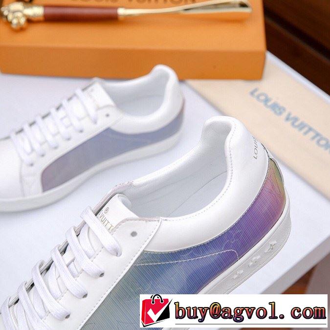 春夏の流行り2019新品 ルイ ヴィトン LOUIS VUITTON ランニングシューズ 2色可選 男女兼用 スタイリッシュに新着