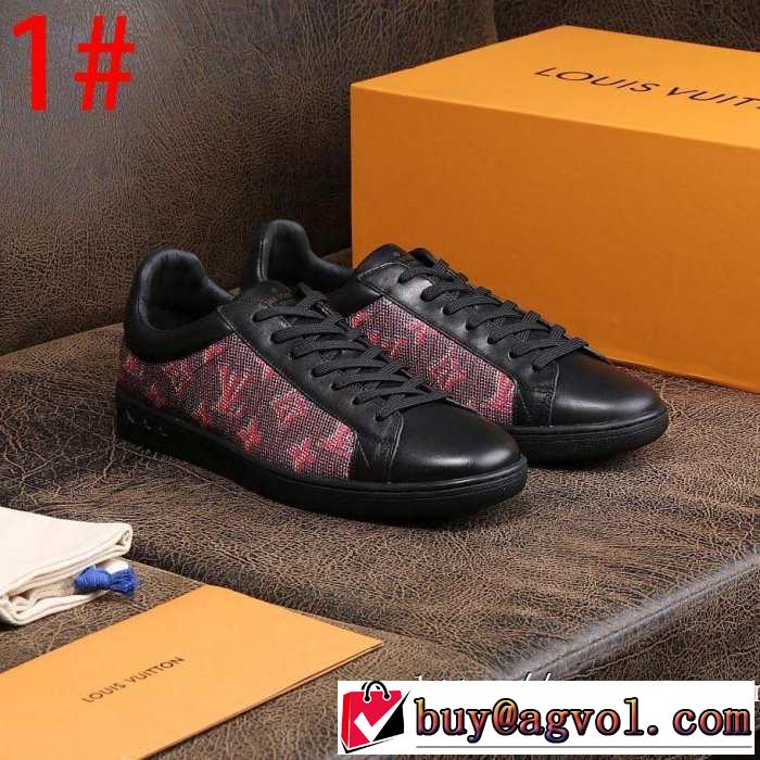 秋こそ楽しめるアイテム ルイ ヴィトン LOUIS VUITTON 今年らしいおすすめ新品 ランニングシューズ 2019秋断然ブランド推し 3色可選