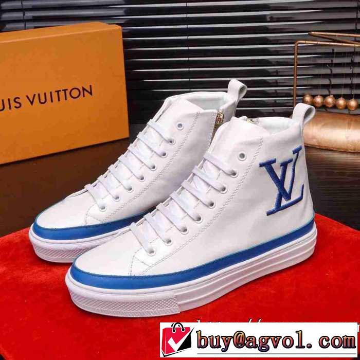 やっぱり優しい色 ルイ ヴィトン LOUIS VUITTON【2019秋冬トレンド】押さえておきたい ハイトップシューズ 注目の秋ファッション一番