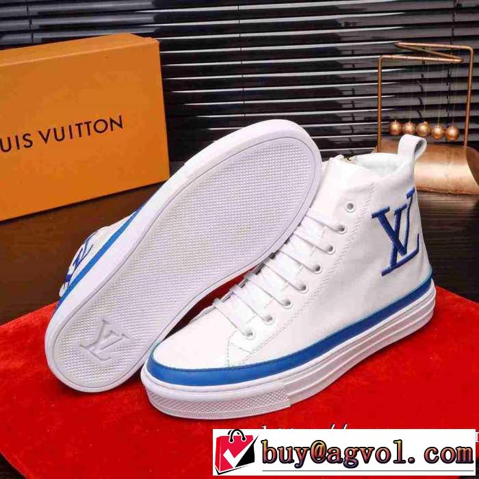 やっぱり優しい色 ルイ ヴィトン LOUIS VUITTON【2019秋冬トレンド】押さえておきたい ハイトップシューズ 注目の秋ファッション一番