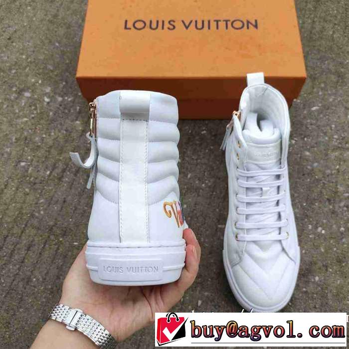 ハイトップシューズ 毎日はちょっとイイ秋冬新品 ルイ ヴィトン 優しいのに存在感 LOUIS VUITTON 2020秋冬流行ファション