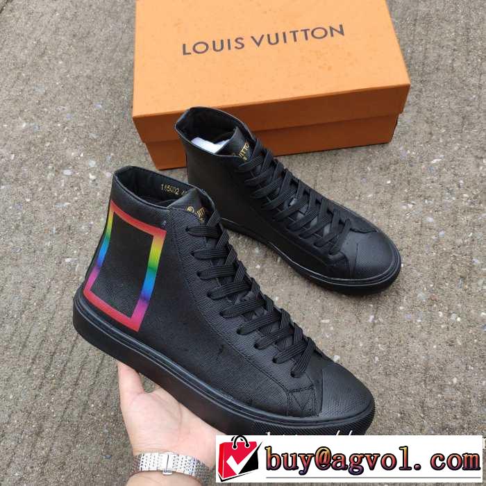 最高にCOOL秋冬新作 ルイ ヴィトンハイトップシューズ LOUIS VUITTON シンプルに着こなしたい 秋冬から人気継続中