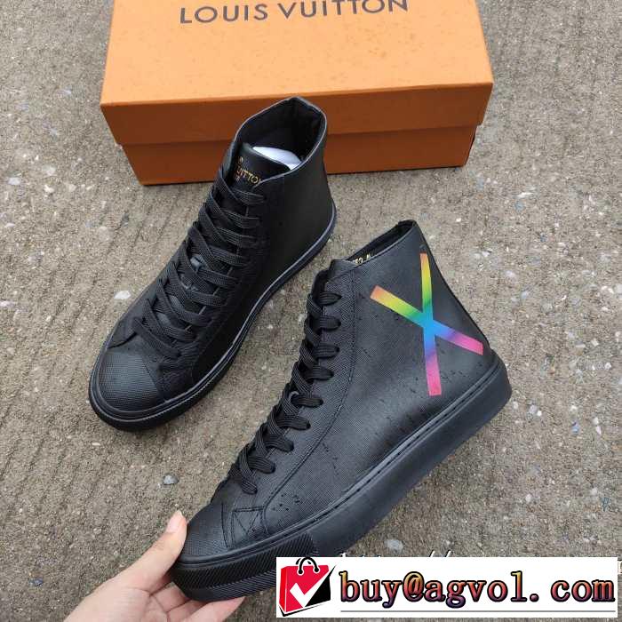 最高にCOOL秋冬新作 ルイ ヴィトンハイトップシューズ LOUIS VUITTON シンプルに着こなしたい 秋冬から人気継続中