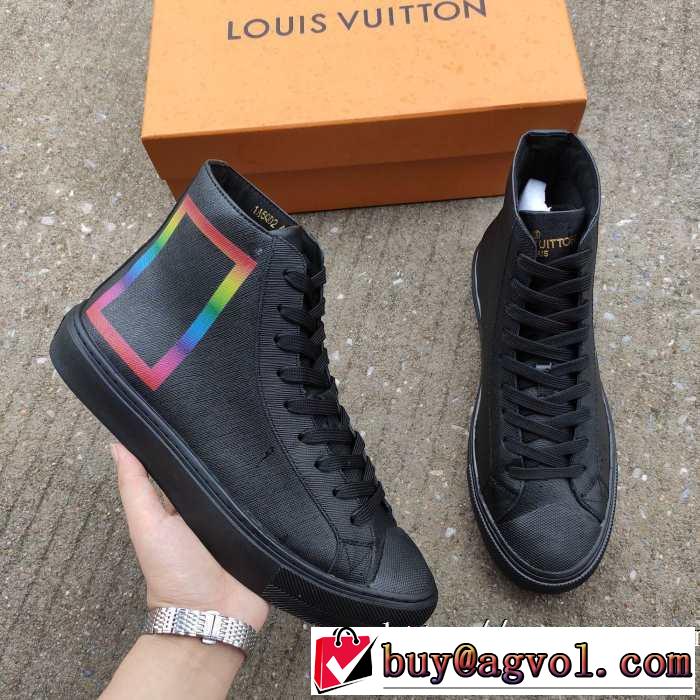 最高にCOOL秋冬新作 ルイ ヴィトンハイトップシューズ LOUIS VUITTON シンプルに着こなしたい 秋冬から人気継続中
