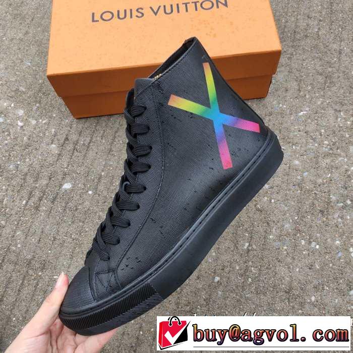 最高にCOOL秋冬新作 ルイ ヴィトンハイトップシューズ LOUIS VUITTON シンプルに着こなしたい 秋冬から人気継続中