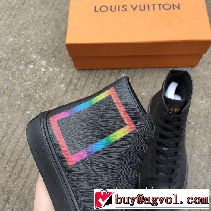 最高にCOOL秋冬新作 ルイ ヴィトンハイトップシューズ LOUIS VUITTON シンプルに着こなしたい 秋冬から人気継続中